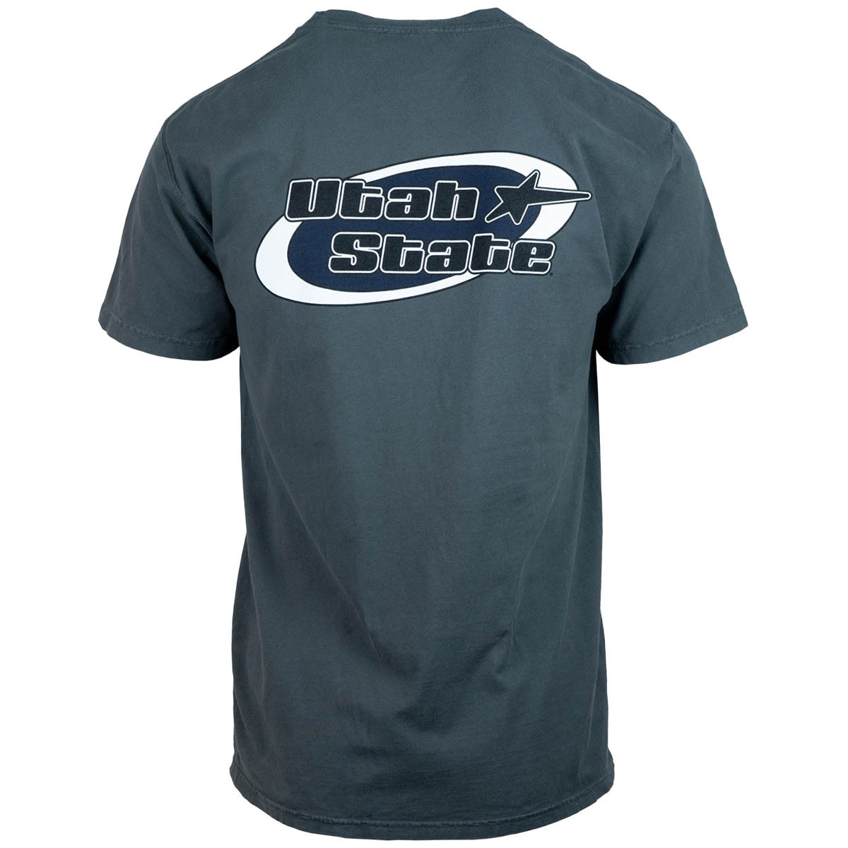 Utah State circle vintage graphic ash grey unisex t-shirt